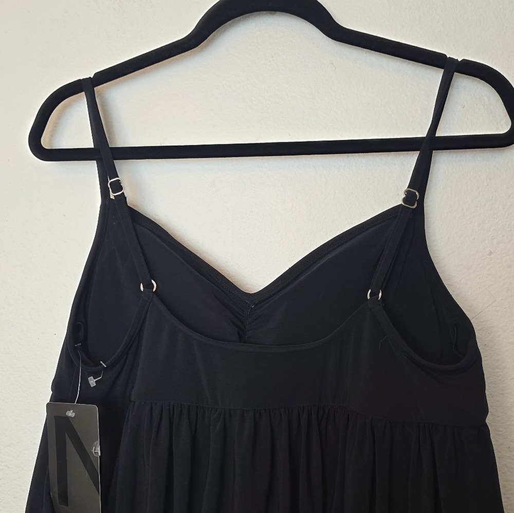 🚨NEW MAGICSUIT Bubbles Gathered Tankini Swim Top In Black Modest Size 16 - Picture 5 of 10
